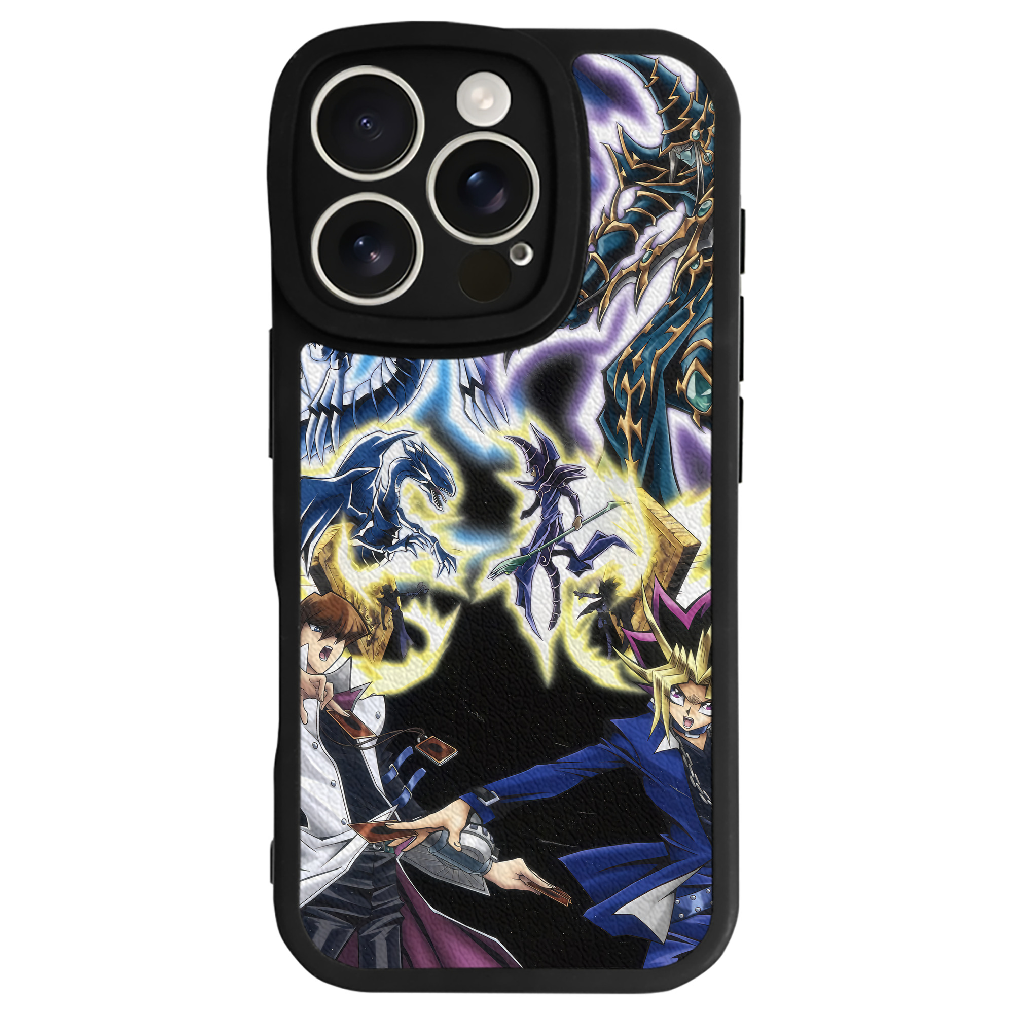 （画像用） 遊☆戯☆王 Yu-Gi-Oh! 【iPhone 16シリーズ対応】シリコンスマホケース（レザー調） 材質：シリコン